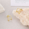 Wholesale Fashion Earrings Copper Gold Geometric Square Electroplated For Women