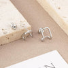 Wholesale Fashion Earrings Copper Gold Geometric Square Electroplated For Women