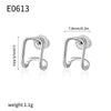 Wholesale Fashion Earrings Copper Gold Geometric Square Electroplated For Women