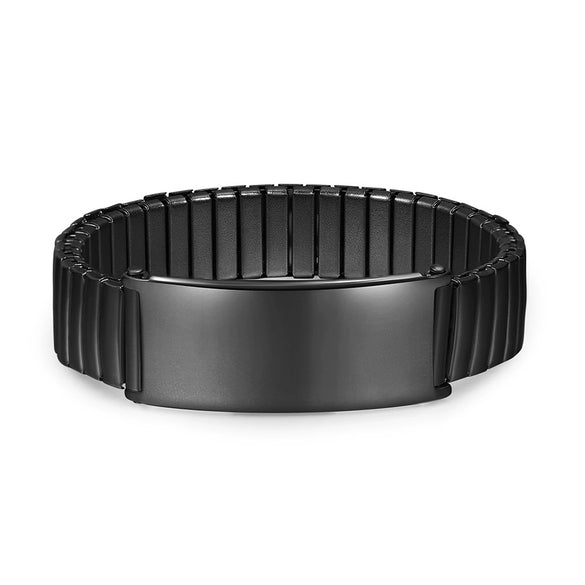 Wholesale Fashion Elastic Titanium Steel Bracelet With Geometric Style And Electroplating Design Unisex