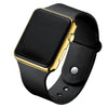 Wholesale Fashion Electronic Watch Square Shape Pu Strap Plastic Case Geometric Style