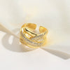 Wholesale Fashion Exaggerated Geometric Distressed Copper Ring For Women