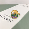 Wholesale Fashion Exquisite Retro Freshwater Pearl Ring With Oil Painting Style And Round Shape