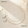 Wholesale Fashion Exquisite Stainless Steel 18K Geometric Clavicle Necklace With Electroplating For Women