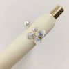 Wholesale Fashion Exquisite Women's Freshwater Pearl Ring With Copper Accessories Flat Round And Rose Buns Round Shapes