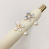 Wholesale Fashion Exquisite Women's Freshwater Pearl Ring With Copper Accessories Flat Round And Rose Buns Round Shapes