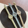 Wholesale Fashion Female Student Mini Dial Round Quartz Watch With Alloy Case And Pu Strap In Rose Red Candy Color