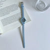 Wholesale Fashion Female Student Mini Dial Round Quartz Watch With Alloy Case And Pu Strap In Rose Red Candy Color
