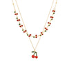 Wholesale Fashion Fruit Shaped Stainless Steel Pendant Necklace With O Chain And Electroplating Treatment For Women