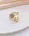 Wholesale Fashion Geometric Copper Ring With Electroplating Treatment Unisex