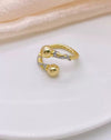 Wholesale Fashion Geometric Copper Ring With Electroplating Treatment Unisex