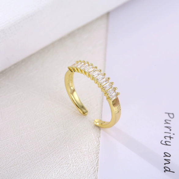 Wholesale Fashion Geometric Environmental Protection Copper Ring And Couple Bracelet Jewelry