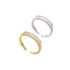Wholesale Fashion Geometric Environmental Protection Copper Ring And Couple Bracelet Jewelry