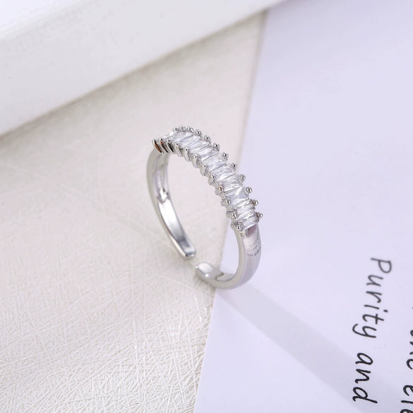 Wholesale Fashion Geometric Environmental Protection Copper Ring And Couple Bracelet Jewelry