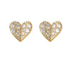 Wholesale Fashion Geometric Heart Shape Copper Electroplated Earrings For Women