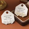 Wholesale Fashion Geometric Heart Shape Copper Electroplated Earrings For Women