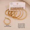 Wholesale Fashion Geometric Hexagonal Stainless Steel Earrings With Electroplating