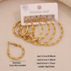 Wholesale Fashion Geometric Hexagonal Stainless Steel Earrings With Electroplating