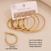 Wholesale Fashion Geometric Hexagonal Stainless Steel Earrings With Electroplating