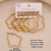 Wholesale Fashion Geometric Hexagonal Stainless Steel Earrings With Electroplating