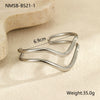 Wholesale Fashion Geometric Lines Color Matching Titanium Steel And Stainless Steel Electroplated Women's Bracelet