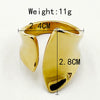 Wholesale Fashion Geometric Oshaped Casting Stainless Steel Ring For Women