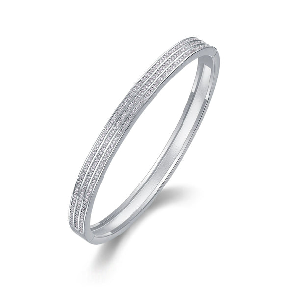 Wholesale Fashion Geometric S925 Silver Moissanite Star Amusement Bracelet Set With Diamonds
