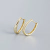 Wholesale Fashion Geometric S925 Sterling Silver Electroplated Wind Earrings For Women