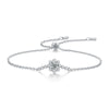 Wholesale Fashion Geometric 925 Silver Moissanite Inlay Bracelet