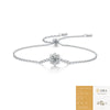 Wholesale Fashion Geometric 925 Silver Moissanite Inlay Bracelet
