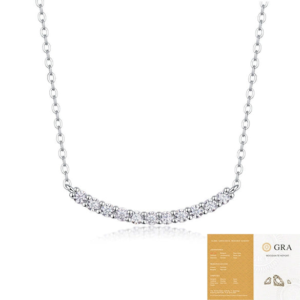 Wholesale Fashion Geometric 925 Silver Necklace Set With Diamonds For Women