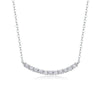 Wholesale Fashion Geometric 925 Silver Necklace Set With Diamonds For Women