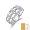 Wholesale Fashion Geometric Silver 925 S925 Silver Ring Set With Diamonds For Women