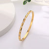 Wholesale Fashion Geometric Stainless Steel Bracelet With Furnace Electroplating For Women And Unisex