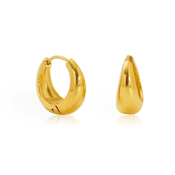 Wholesale Fashion Geometric Stainless Steel Electroplated Earrings For Women