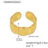Wholesale Fashion Geometric 316L Stainless Steel Finger Ring Jewelry With Electroplating For Women
