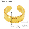 Wholesale Fashion Geometric 316L Stainless Steel Finger Ring Jewelry With Electroplating For Women