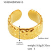 Wholesale Fashion Geometric 316L Stainless Steel Finger Ring Jewelry With Electroplating For Women