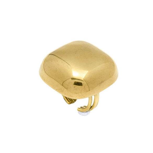 Wholesale Fashion Geometric Stainless Steel Gold Plated Opening Ring Jewelry For Women