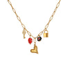 Wholesale Fashion Geometric Stainless Steel 18K Electroplated Love Pendant Clavicle Necklace For Women