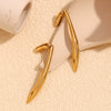 Wholesale Fashion Geometric Stainless Steel 18K Gold Plated High Heels Earrings For Women