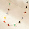 Wholesale Fashion Geometric Stainless Steel 18K Gold Plated Round Beads Star Necklace For Women