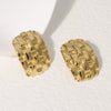 Wholesale Fashion Geometric Stainless Steel 18K Goldplated Earrings For Women