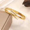 Wholesale Fashion Geometric Stainless Steel 18K Goldplated Titanium Steel Nail Bracelets Accessories