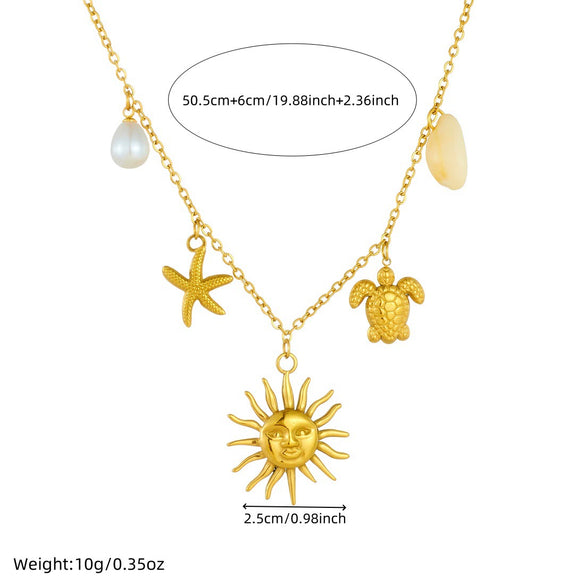 Wholesale Fashion Goldplated Stainless Steel Animalshaped Pendant Necklace For Women