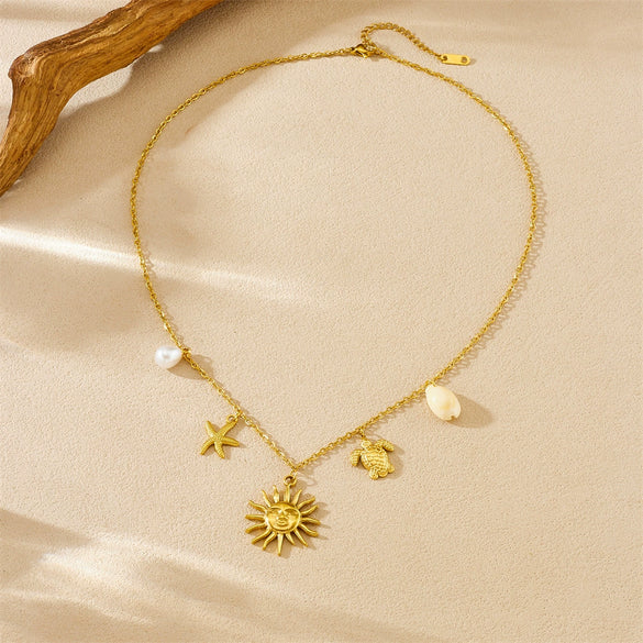 Wholesale Fashion Goldplated Stainless Steel Animalshaped Pendant Necklace For Women