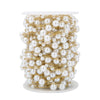 Wholesale Fashion Handmade Imitation Pearl Stainless Steel Necklace Chain With Electroplating