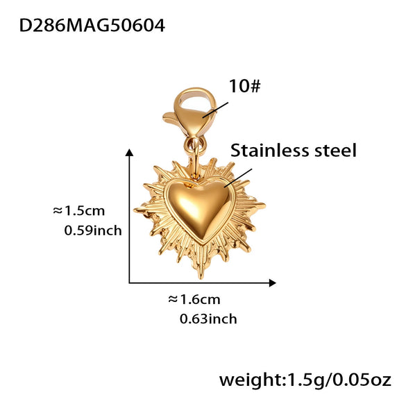 Wholesale Fashion Heart High Heels Cross Pendant Clavicle Necklace For Women Made Of Titanium Steel And Stainless Steel With Electroplating Geometric Pattern