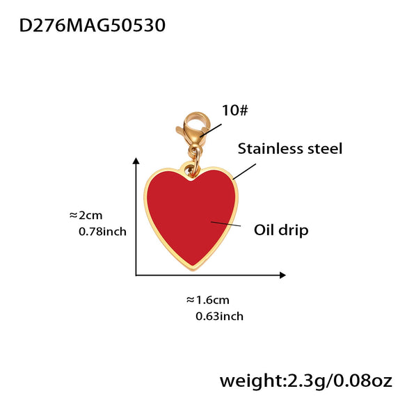 Wholesale Fashion Heart High Heels Cross Pendant Clavicle Necklace For Women Made Of Titanium Steel And Stainless Steel With Electroplating Geometric Pattern