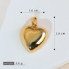 Wholesale Fashion Heart Shape Copper Jewelry Pendant With Electroplating For Women